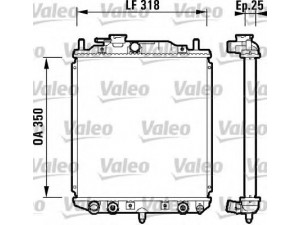 VALEO 734101 radiatorius, variklio aušinimas 
 Aušinimo sistema -> Radiatorius/alyvos aušintuvas -> Radiatorius/dalys
16400-87727-000, 1640087727000