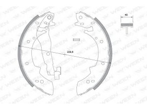 WEEN 152-2036 stabdžių trinkelių komplektas 
 Techninės priežiūros dalys -> Papildomas remontas
10820M, 34211154385, 34211157302