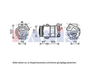 AKS DASIS 852685N kompresorius, oro kondicionierius 
 Oro kondicionavimas -> Kompresorius/dalys
51883101