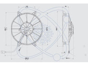 ELECTRO AUTO 32F0002 ventiliatorius, radiatoriaus