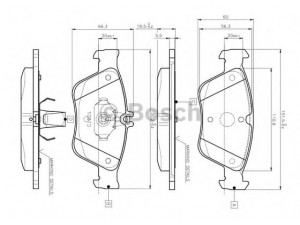 BOSCH 0 986 TB2 033 stabdžių trinkelių rinkinys, diskinis stabdys 
 Techninės priežiūros dalys -> Papildomas remontas
002 420 96 20, A 002 420 96 20