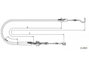 CABOR 11.0823 akceleratoriaus trosas
357721555A, 357721555A, 357721555A