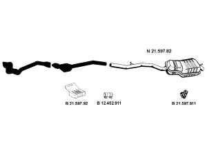 EBERSPÄCHER 212247 išmetimo sistema 
 Išmetimo sistema -> Išmetimo sistema, visa