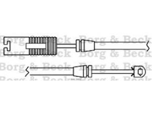 BORG & BECK BWL3085 įspėjimo kontaktas, stabdžių trinkelių susidėvėjimas 
 Stabdžių sistema -> Susidėvėjimo indikatorius, stabdžių trinkelės
34351181337, 34351181338