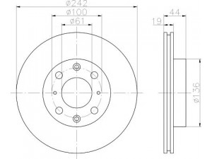 HELLA PAGID 8DD 355 103-101 stabdžių diskas 
 Stabdžių sistema -> Diskinis stabdys -> Stabdžių diskas
45251SB2780, 45251SB2781, 45251SB2782