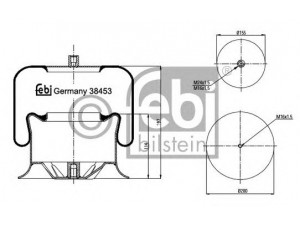 FEBI BILSTEIN 38453 dėklas, pneumatinė pakaba 
 Pakaba -> Pneumatinė pakaba
942 320 02 17