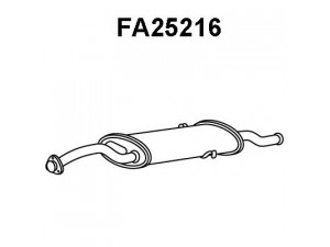 VENEPORTE FA25216 galinis duslintuvas 
 Išmetimo sistema -> Duslintuvas
82480943