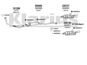KLARIUS 391202E išmetimo sistema 
 Išmetimo sistema -> Išmetimo sistema, visa