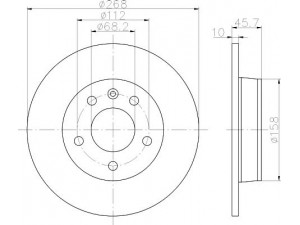 MINTEX MDC1018 stabdžių diskas 
 Stabdžių sistema -> Diskinis stabdys -> Stabdžių diskas
7M0615601A, 7M0615601B, 7M0615601C