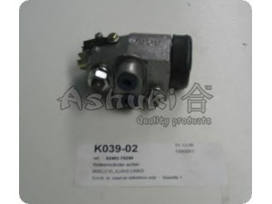 ASHUKI K039-02 rato stabdžių cilindras 
 Stabdžių sistema -> Ratų cilindrai
52402-79240, 67-08-801/ASHIKA, 72525/ABS