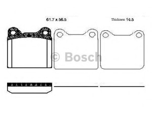 BOSCH 0 986 TB2 134 stabdžių trinkelių rinkinys, diskinis stabdys 
 Techninės priežiūros dalys -> Papildomas remontas