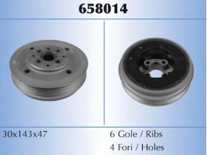 MAL? 658014 skriemulys, alkūninis velenas 
 Diržinė pavara -> Dirželio skriemulys
038105243, 1119003, 038105243, 038105243