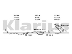 KLARIUS 600149E išmetimo sistema 
 Išmetimo sistema -> Išmetimo sistema, visa