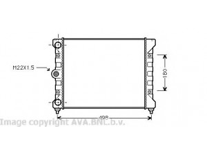 AVA QUALITY COOLING VW2028 radiatorius, variklio aušinimas 
 Aušinimo sistema -> Radiatorius/alyvos aušintuvas -> Radiatorius/dalys
6N0121253, 6N0121253A, 6N0121253B
