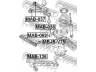 FEBEST MAB-136 valdymo svirties/išilginių svirčių įvorė 
 Ašies montavimas/vairavimo mechanizmas/ratai -> Valdymo svirtis/pasukamosios svirties sujungimas -> Montavimas/sutvirtinimas
4125A006