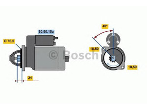 BOSCH 0 986 010 720 starteris 
 Elektros įranga -> Starterio sistema -> Starteris
12 41 1 361 022, 12 41 1 361 874