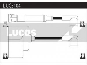 LUCAS ELECTRICAL LUC5104 uždegimo laido komplektas 
 Kibirkšties / kaitinamasis uždegimas -> Uždegimo laidai/jungtys
