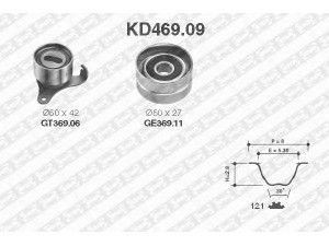 SNR KD469.09 paskirstymo diržo komplektas 
 Techninės priežiūros dalys -> Papildomas remontas
13503-10011, 13505-11011