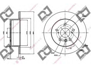 DJ PARTS BD1248 stabdžių diskas 
 Stabdžių sistema -> Diskinis stabdys -> Stabdžių diskas
42431-06110, 42431-06140, 42431-06160