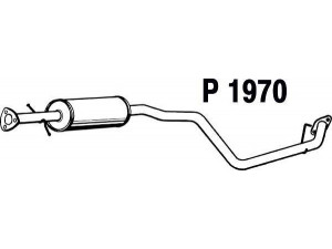 FENNO P1970 vidurinis duslintuvas 
 Išmetimo sistema -> Duslintuvas
96181351, 96181351