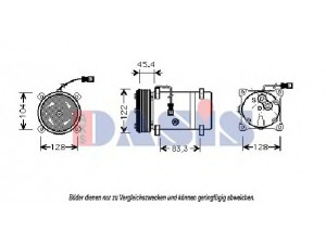 AKS DASIS 853700N kompresorius, oro kondicionierius 
 Oro kondicionavimas -> Kompresorius/dalys
1135290, 6453AQ