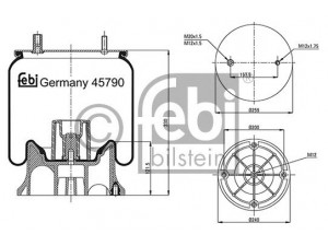 FEBI BILSTEIN 45790 dėklas, pneumatinė pakaba
M-078580