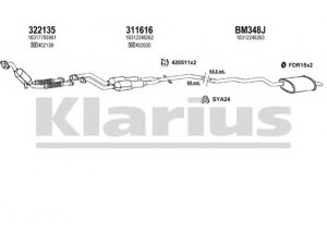 KLARIUS 060387U išmetimo sistema 
 Išmetimo sistema -> Išmetimo sistema, visa