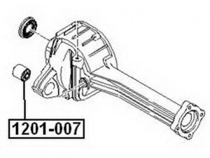 ASVA 1201-007 valdymo svirties/išilginių svirčių įvorė 
 Ašies montavimas/vairavimo mechanizmas/ratai -> Valdymo svirtis/pasukamosios svirties sujungimas -> Montavimas/sutvirtinimas
0K01139550