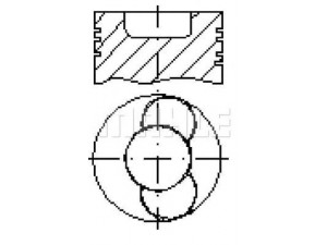 MAHLE ORIGINAL S302000 stūmoklis