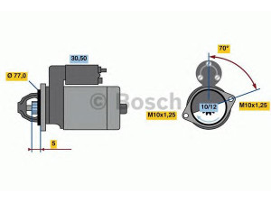 BOSCH 0 986 022 720 starteris 
 Elektros įranga -> Starterio sistema -> Starteris
1810A053, M 002 T 84071, M 002 T 84071 ZT
