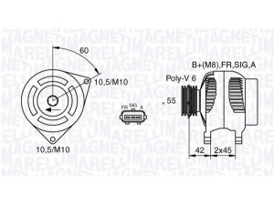 MAGNETI MARELLI 063377416010 kintamosios srovės generatorius 
 Elektros įranga -> Kint. sr. generatorius/dalys -> Kintamosios srovės generatorius
1229259, 1255711, 129259, 1477738