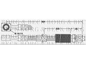 BORG & BECK BBH6705 stabdžių žarnelė 
 Stabdžių sistema -> Stabdžių žarnelės
5 62 364, 562364, 562373, 90 495 787