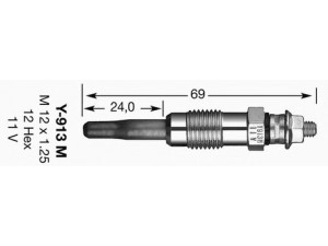 NGK 3965 kaitinimo žvakė 
 Kibirkšties / kaitinamasis uždegimas -> Kaitinimo kaištis
77 00 855 865, 77 00 856 238, 82 00 090 817
