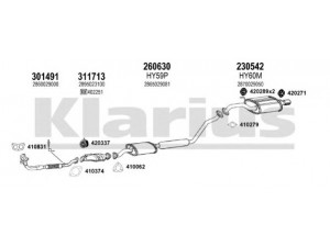 KLARIUS 450068E išmetimo sistema 
 Išmetimo sistema -> Išmetimo sistema, visa