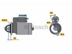 BOSCH 0 986 021 320 starteris 
 Elektros įranga -> Starterio sistema -> Starteris
005 151 77 01, 005 151 77 01 80