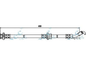 APEC braking HOS3517 stabdžių žarnelė 
 Stabdžių sistema -> Stabdžių žarnelės
46210AX606
