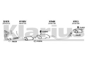 KLARIUS 450061U išmetimo sistema 
 Išmetimo sistema -> Išmetimo sistema, visa