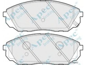 APEC braking PAD1556 stabdžių trinkelių rinkinys, diskinis stabdys 
 Techninės priežiūros dalys -> Papildomas remontas
581013EE01