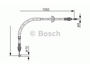 BOSCH 1 987 477 186 trosas, stovėjimo stabdys 
 Stabdžių sistema -> Valdymo svirtys/trosai
4041448, YC15 2853 BD