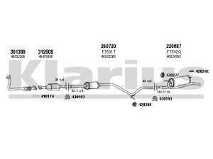 KLARIUS 330519E išmetimo sistema 
 Išmetimo sistema -> Išmetimo sistema, visa