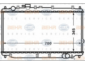 HELLA 8MK 376 769-031 radiatorius, variklio aušinimas
2A115-20-0, 2A115-20-X