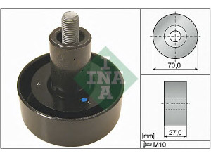 INA 532 0657 10 kreipiantysis skriemulys, V formos rumbuotas diržas 
 Diržinė pavara -> V formos rumbuotas diržas/komplektas -> Laisvasis/kreipiamasis skriemulys
25288-2F000, 25288-2F000