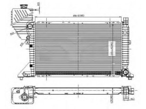 TYC 721-0010 radiatorius, variklio aušinimas 
 Aušinimo sistema -> Radiatorius/alyvos aušintuvas -> Radiatorius/dalys
9015003500