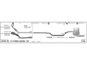 IMASAF 573000144 išmetimo sistema 
 Išmetimo sistema -> Išmetimo sistema, visa