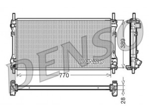NPS DRM10104 radiatorius, variklio aušinimas 
 Aušinimo sistema -> Radiatorius/alyvos aušintuvas -> Radiatorius/dalys
1C1H8005FD, 4156969, 4331444, 4493553
