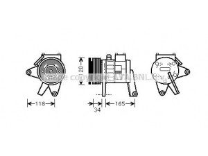 AVA QUALITY COOLING CRAK063 kompresorius, oro kondicionierius 
 Oro kondicionavimas -> Kompresorius/dalys
04677144AB, 4677144, 4677144ABE