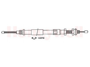 BENDIX 431056B trosas, stovėjimo stabdys 
 Stabdžių sistema -> Valdymo svirtys/trosai
474541, 7910033436, 95493550, 474541