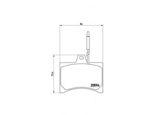 BREMBO P 61 007 stabdžių trinkelių rinkinys, diskinis stabdys 
 Techninės priežiūros dalys -> Papildomas remontas
425015, 425115, 75529822, 75538822