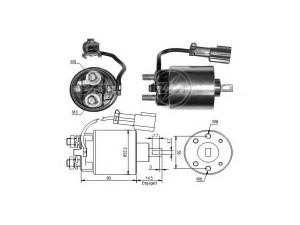 ERA 227696 solenoidinis jungiklis, starteris 
 Elektros įranga -> Starterio sistema -> Solenoidinis jungiklis
23343-31000, 23343-70Y00, 21144 7612