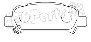 IPS Parts IBR-1703 stabdžių trinkelių rinkinys, diskinis stabdys 
 Techninės priežiūros dalys -> Papildomas remontas
26696-AG010, 26696-FA010, 26696-FA030